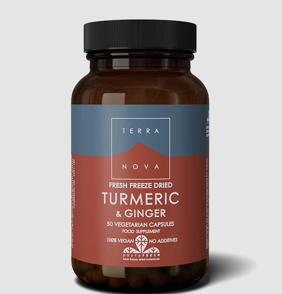 Terranova Turmeric & Ginger (Fresh Freeze Dried-Organic) 50 caps - Health Emporium