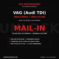 VAG Bosch MD1CS004 MD1CS104 ECU Unlock Audi TDI YPG Motorsport