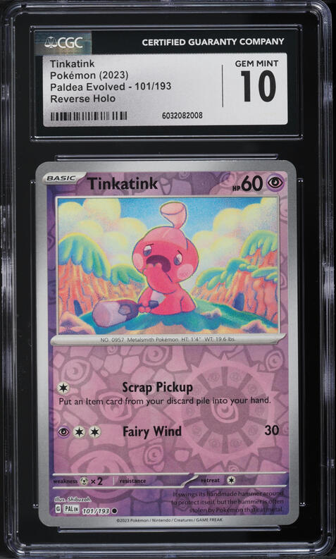 2023 Pokemon Scarlet & Violet Paldea Evolved IR Tinkatink #216 PSA 10 GEM MINT on Fanatics Collect