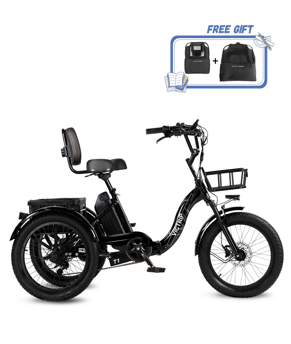 Electric Three Wheel Bikes For Adults | VICTRIP