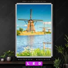 Wechsel Acrylglas Dia Romantik Zwischen Windmuehlen Hochformat Produktvorschau
