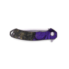 EDC Wood+Resin Pocket Knife - Silvester (Purple, 601289)