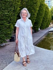 Casual Summer Mature Ladies Sundresses Summer Dresses Cute Tops For Older Women Flattering Summer Dresses