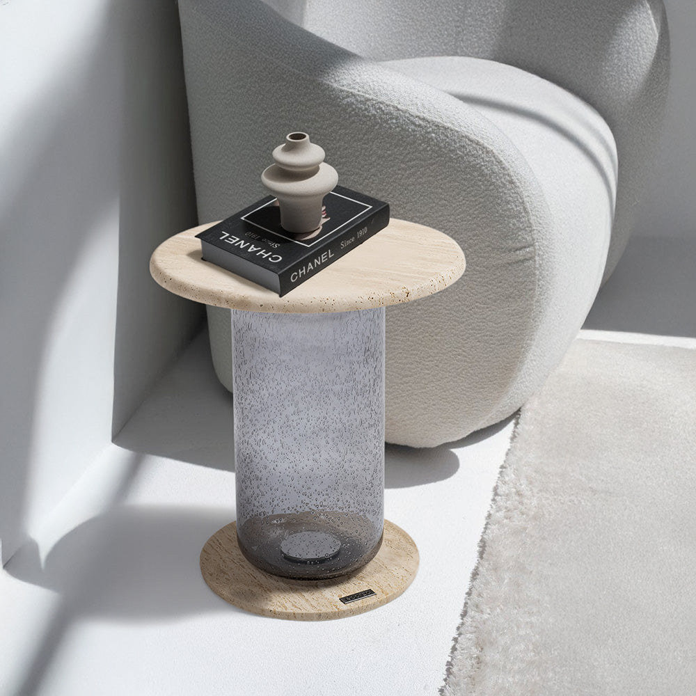 BEACON Zenith Side Table JK-D211, modern wooden side table with sleek design, ideal for living room or bedroom decor.