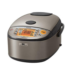Zojirushi NP-HCC10 Induction Heating (IH) Rice Cooker & Warmer – 5.5 Cup – Stainless Dark Gray