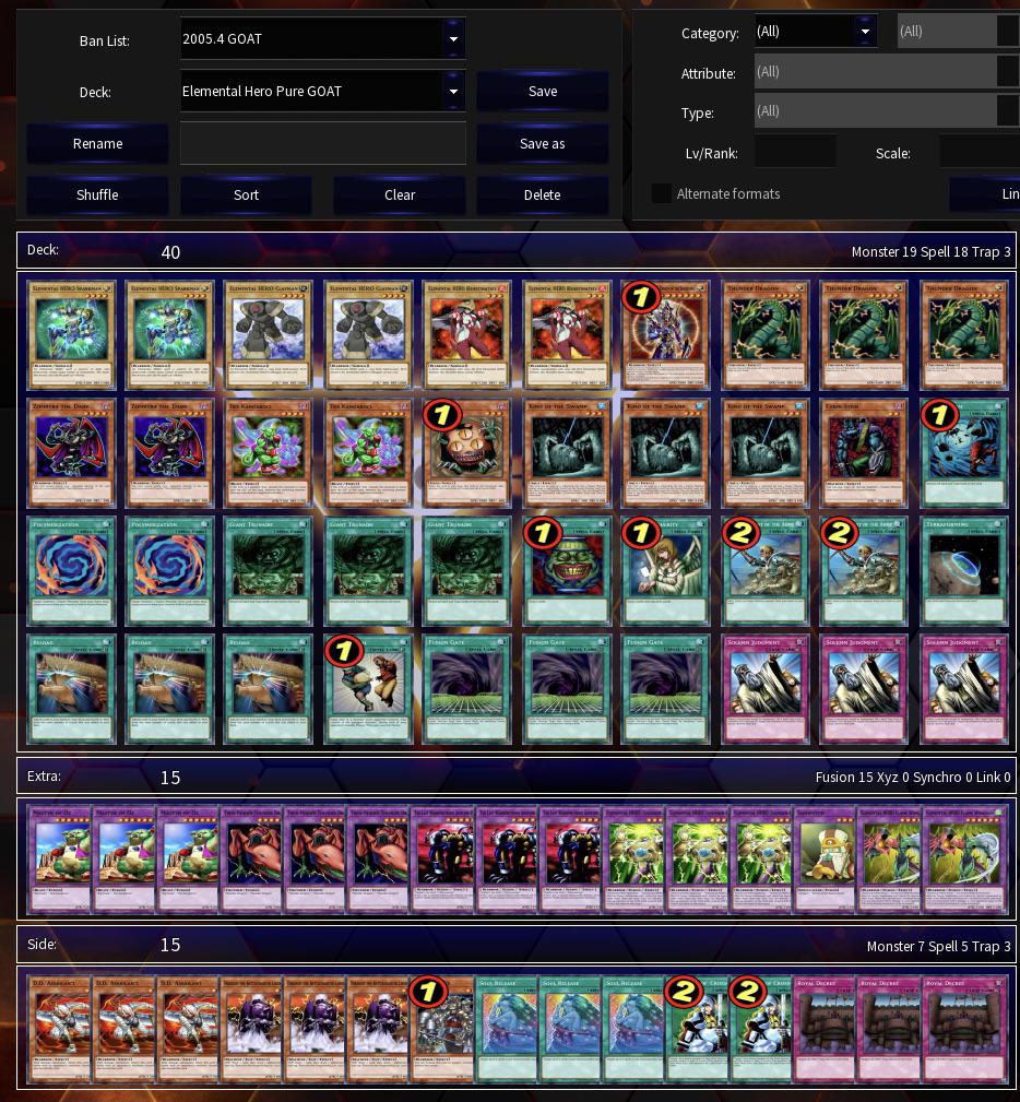 Elemental Hero Turbo : r/Goat_Format